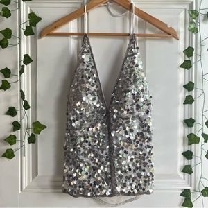 vintage sequin halter top Venus